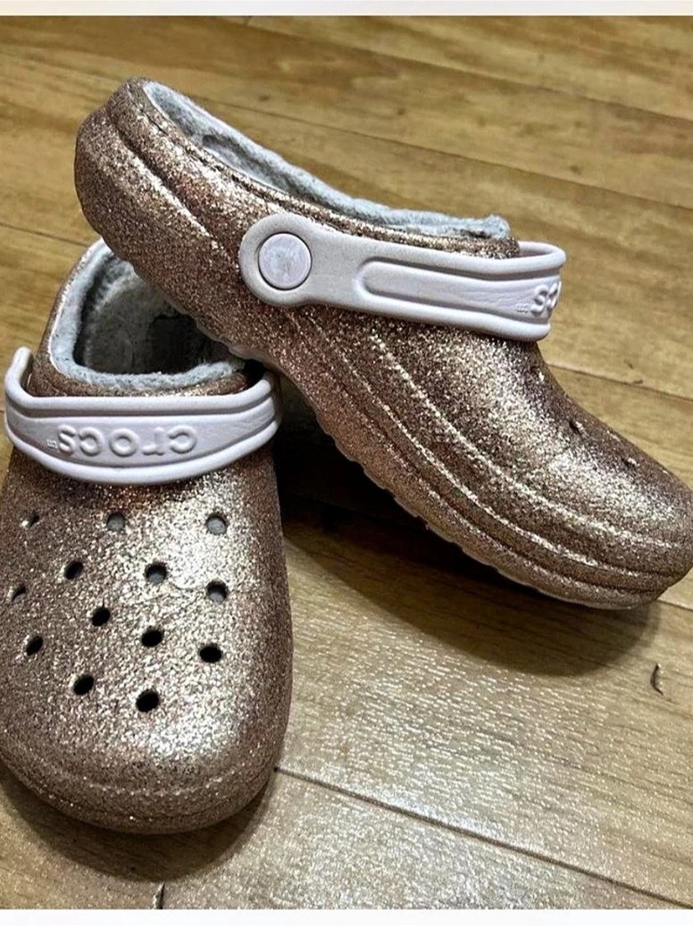Crocs Classic Glitter Lined Clog Glitter Baby 3